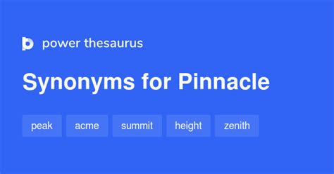 synonym for pinnacle